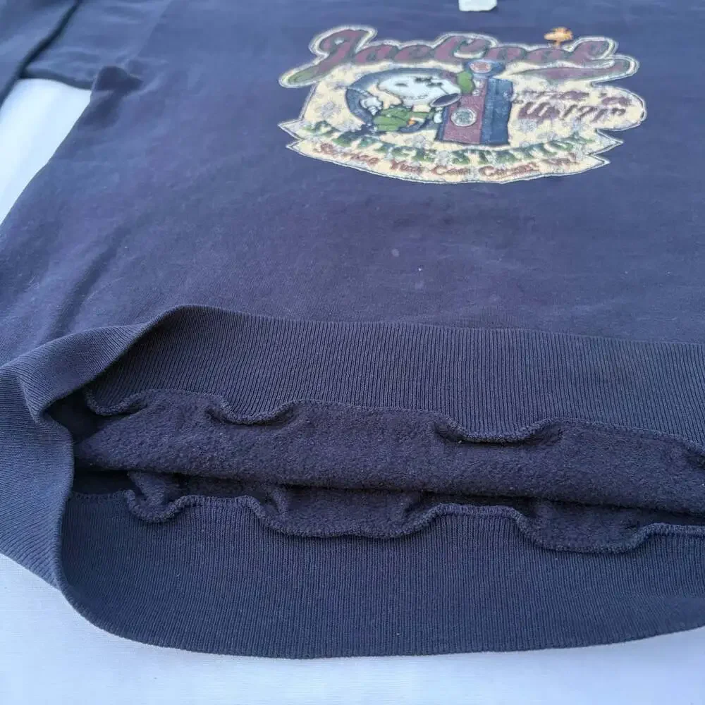 Vintage Joe Cool Snoopy Service Station Graphic Sweatshirt Made in USA